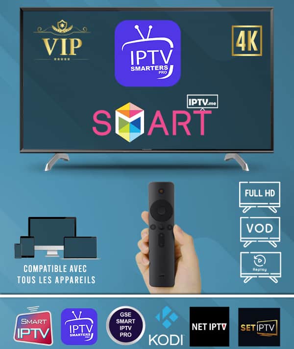 Abonnement IPTV Smarters Pro 1 An - Code France 4K - Compatible Smart TV, Box Android Et Téléphone